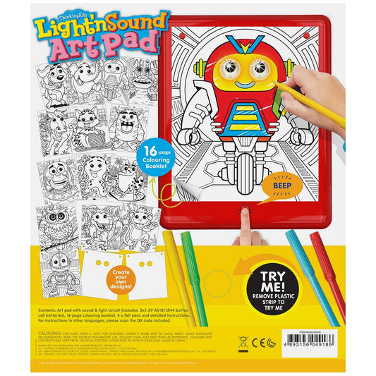 4M Light N Sound Art Pad-Arts & Crafts for 4+ - A+ Stuff