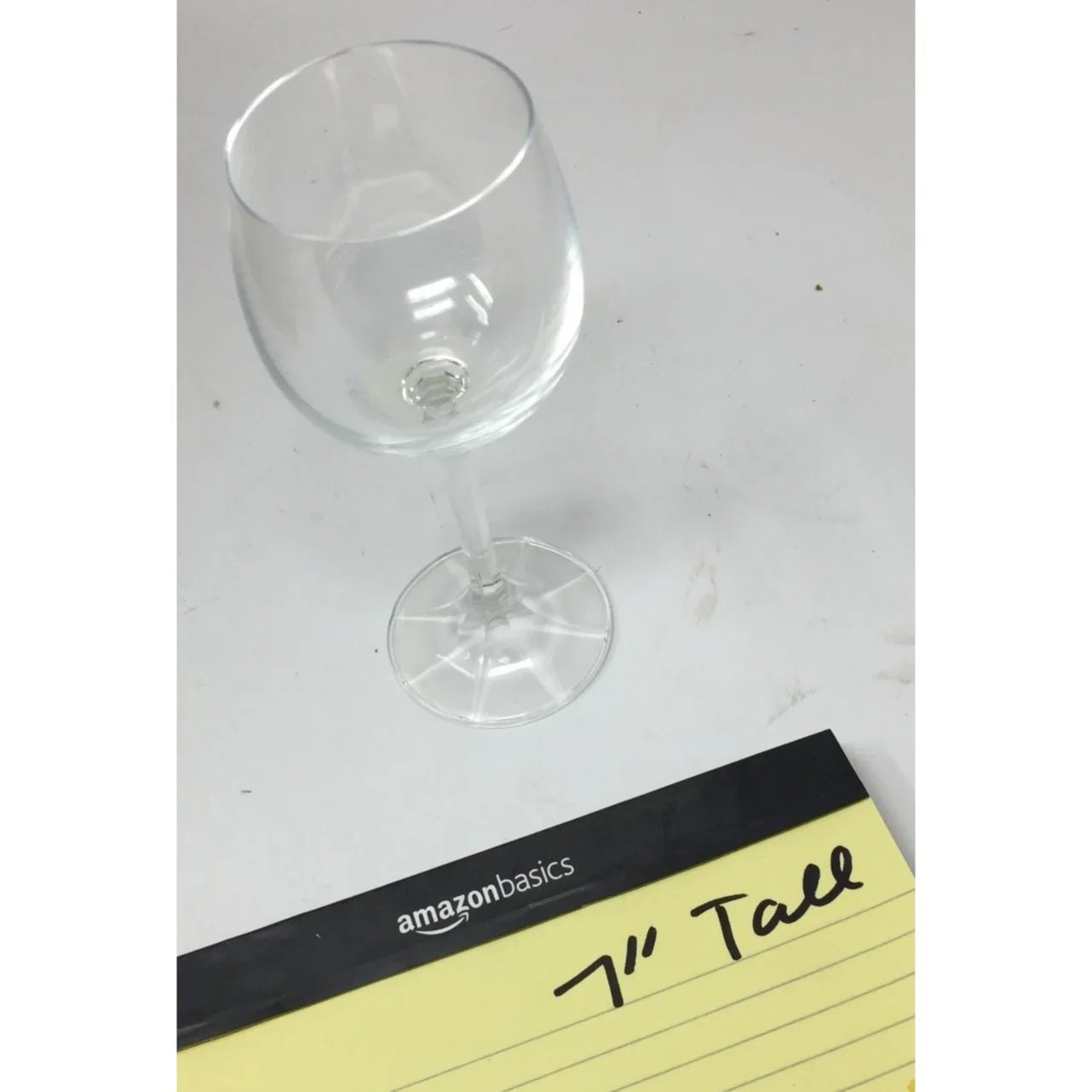 Vintage Clear Wine Glass- about 7 inches tall - A+ Stuff