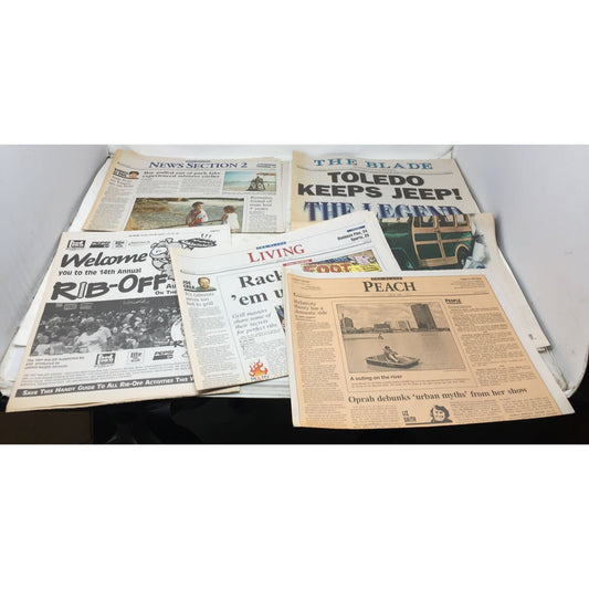 Lot of Vintage Newspapers- The Blade July 29, 1997