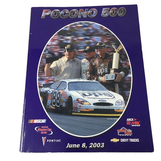 NASCAR Pocono 500 June 8, 2003 Collectible Racing Program A+ Stuff A+ Stuff
