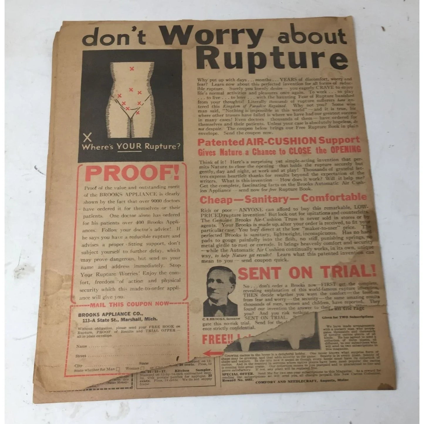 Vintage Collectible Needlecraft Home Arts Comfort Jan. 1942 Magazine Needlecraft Home Arts A+ Stuff