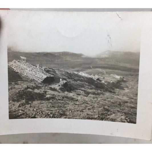 Small Vintage White/Gray Photograph "Looking 3,000 ft. Down" 462C A+ Stuff A+ Stuff
