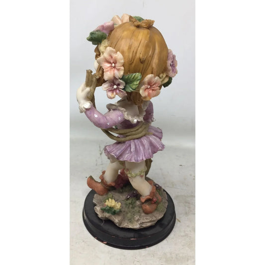 Precious Moments Collection Garden Girl Fairy wearing Flower Crown Figurine - A+ Stuff