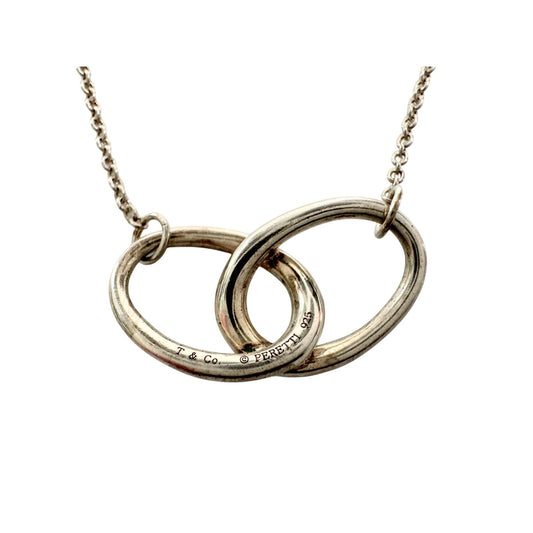 Tiffany and Co. 1837 Elsa Peretti Double Loop Necklace 15"