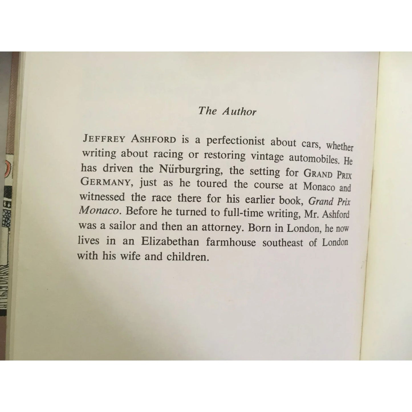 Jeffrey Ashford Grand Prix Germany Vintage Book - A+ Stuff