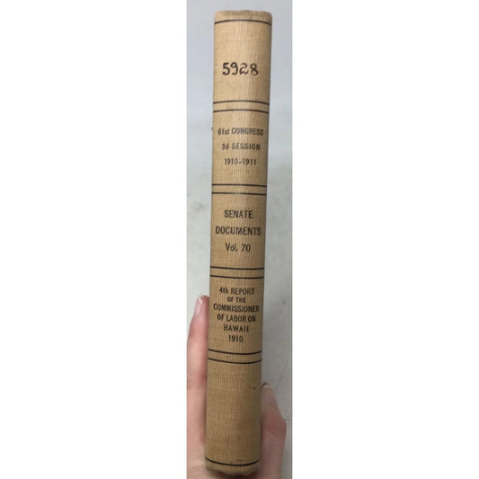 "4th Report of the Commissioner of Labor on Hawaii 1910" book - A+ Stuff - Books - A+ Stuff