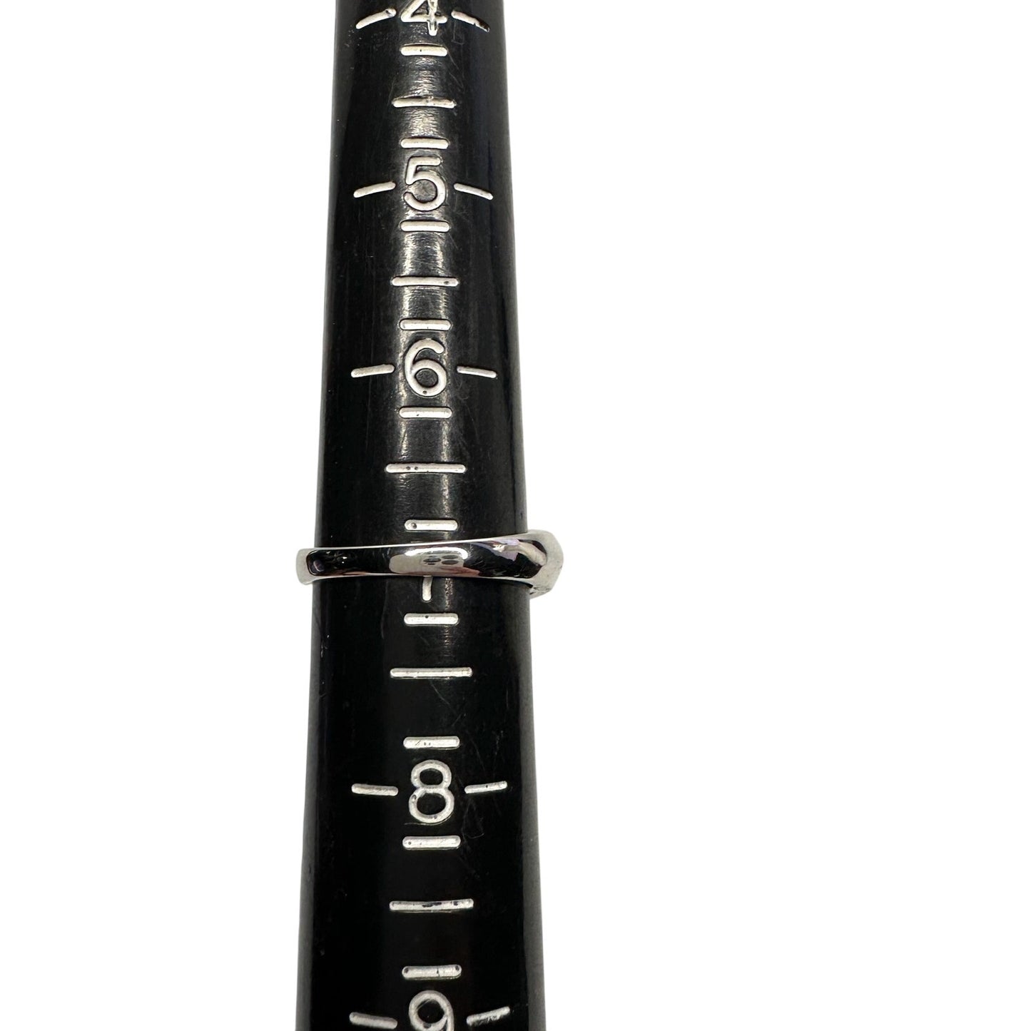 Brilliant White Topaz Split Shank Lab Created Ring Sterling Silver