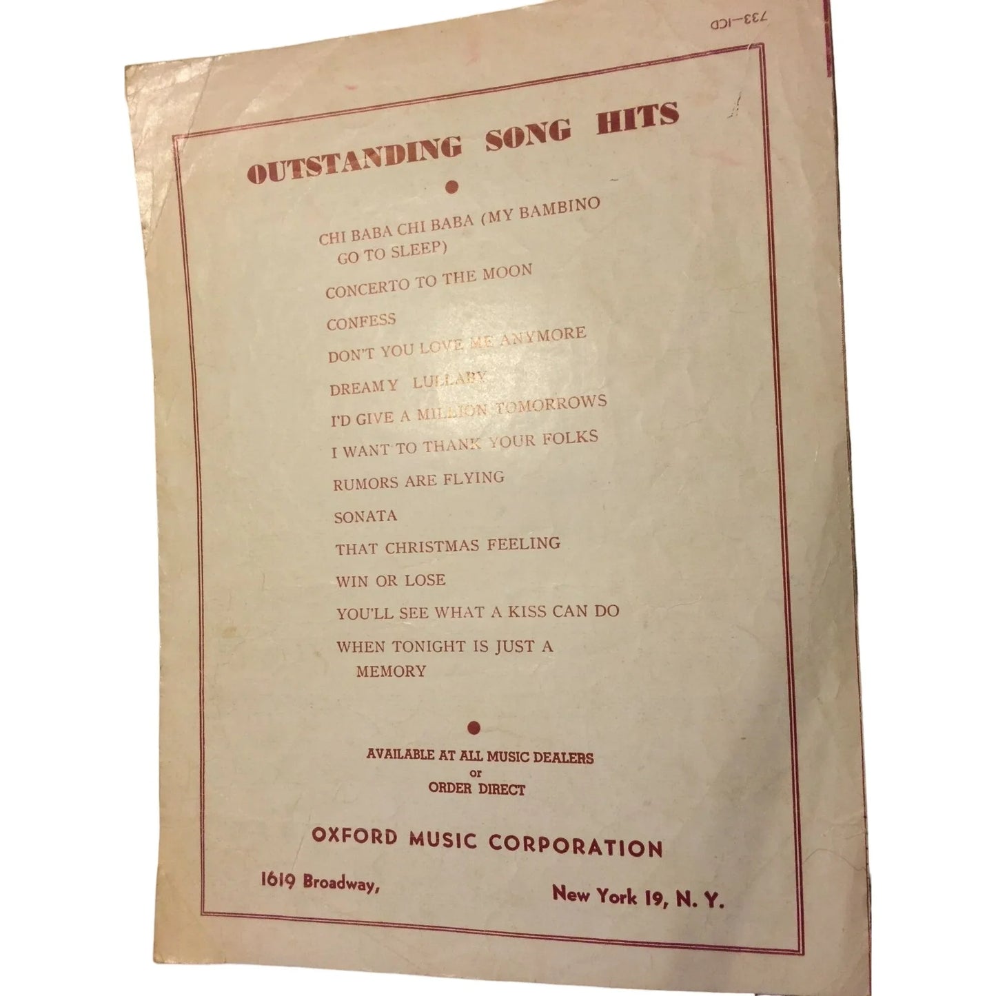 Candy And Cake by Bob Merrill Vintage Sheet Music - A+ Stuff