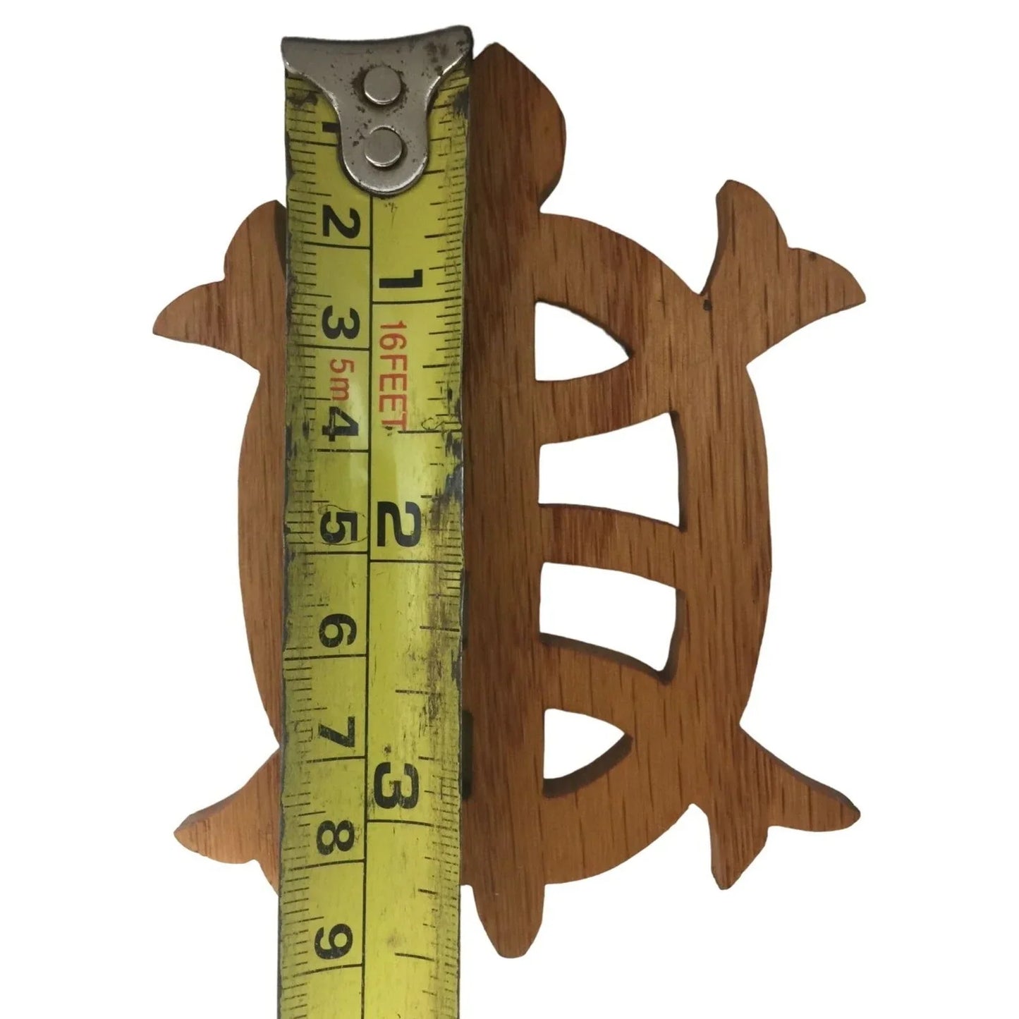 Small Brown Wooden Carved Turtle Shaped Trivet- 3.5 inches long A+ Stuff A+ Stuff
