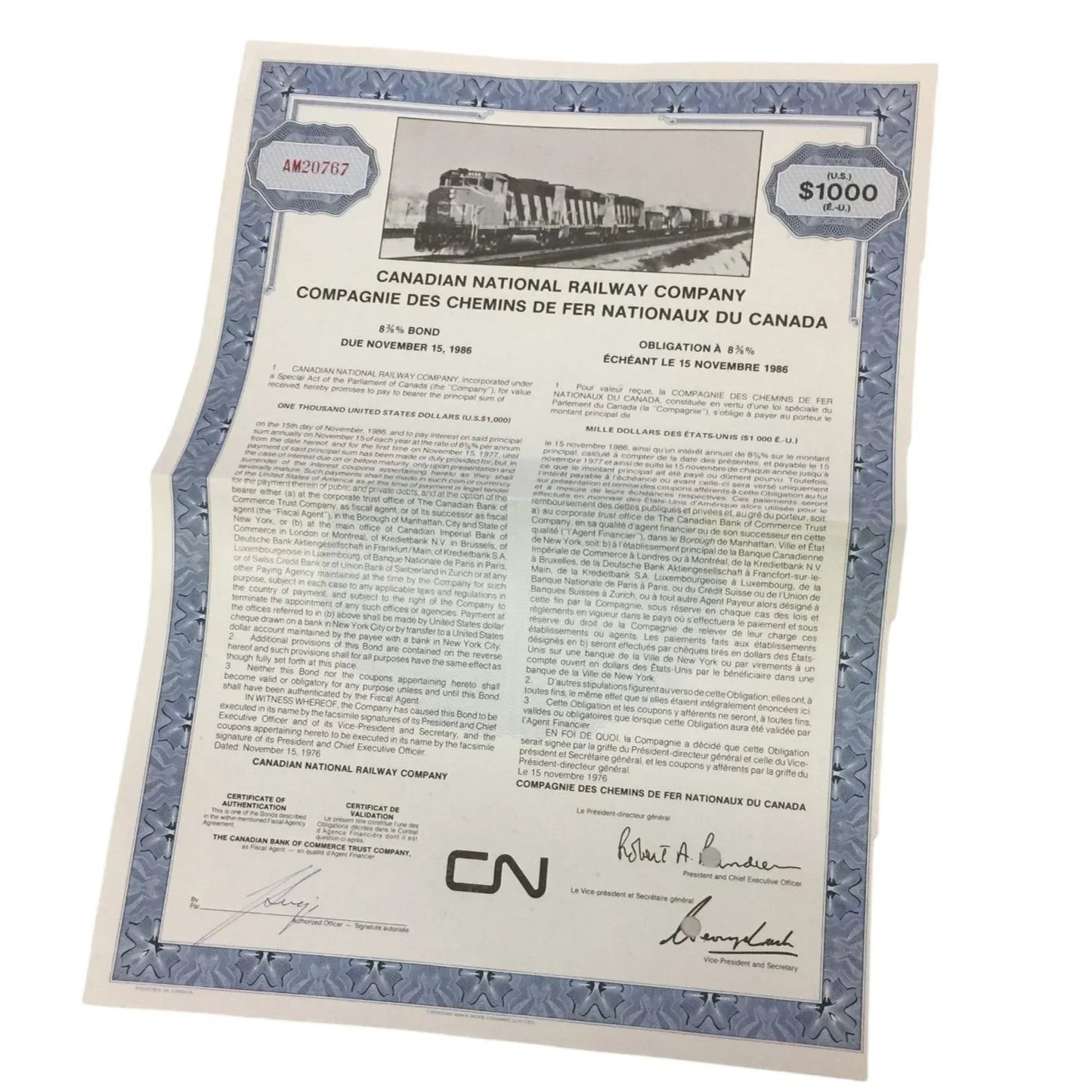Vintage Northern Paper Mills Document & Canadian National Railway Co Document - A+ Stuff