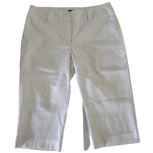 CHARTER CLUB MODERN WOMENS WHITE CAPRI PANTS SIZE 8 CHARTER CLUB MODERN A+ Stuff