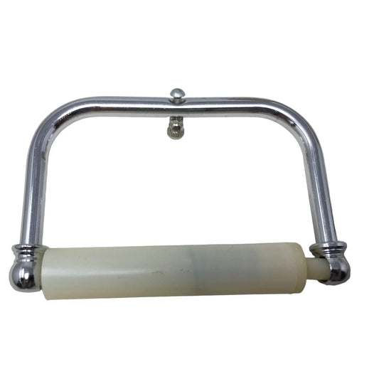 Simple Design Toilet Paper Holder Silver/White A+ Stuff A+ Stuff