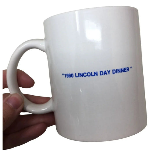 Vintage United States Congress Coffee Mug signed by Paul Gillmor "1990 Lincoln Day Dinner" A+ Stuff A+ Stuff