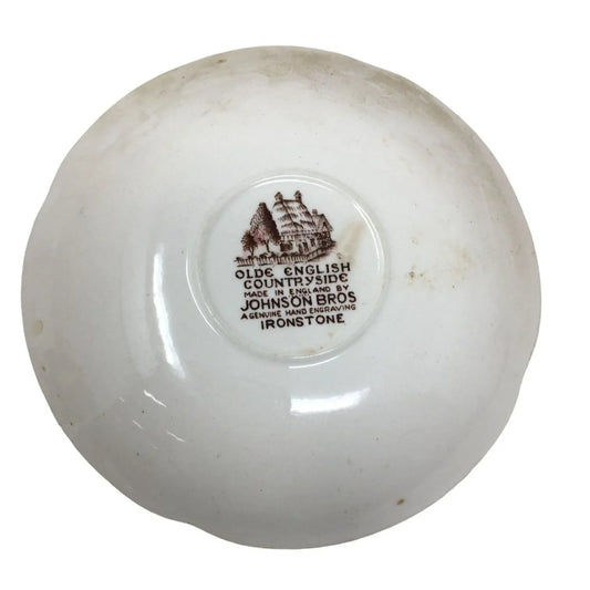 Vintage Olde English Countryside Bowl Made in England by Johnson Bros A Genuine Hand Graving Ironstone A+ Stuff A+ Stuff