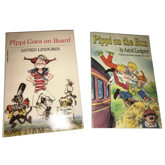 Pippi on the Run and Pippi Goes On Board Books by Astrid Lindgren - A+ Stuff