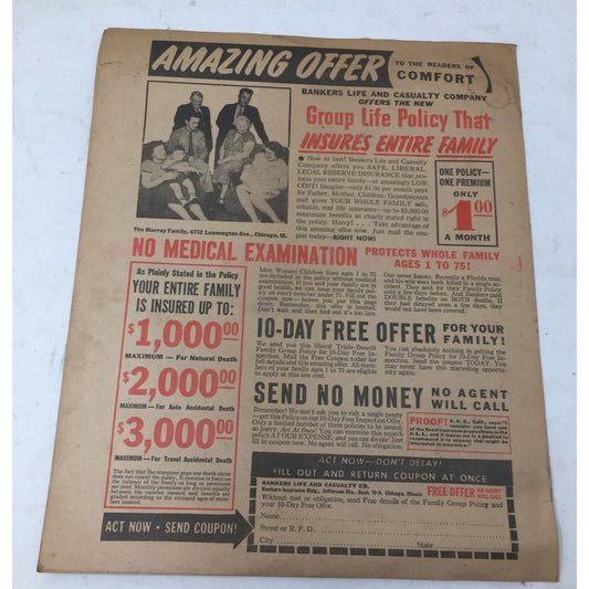 Vintage Collectible Comfort & Needlecraft Home Arts Magazine Oct. 1941