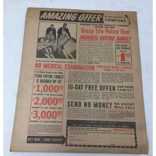 Vintage Collectible Comfort & Needlecraft Home Arts Magazine Oct. 1941 Comfort & Needlecraft Home Arts A+ Stuff