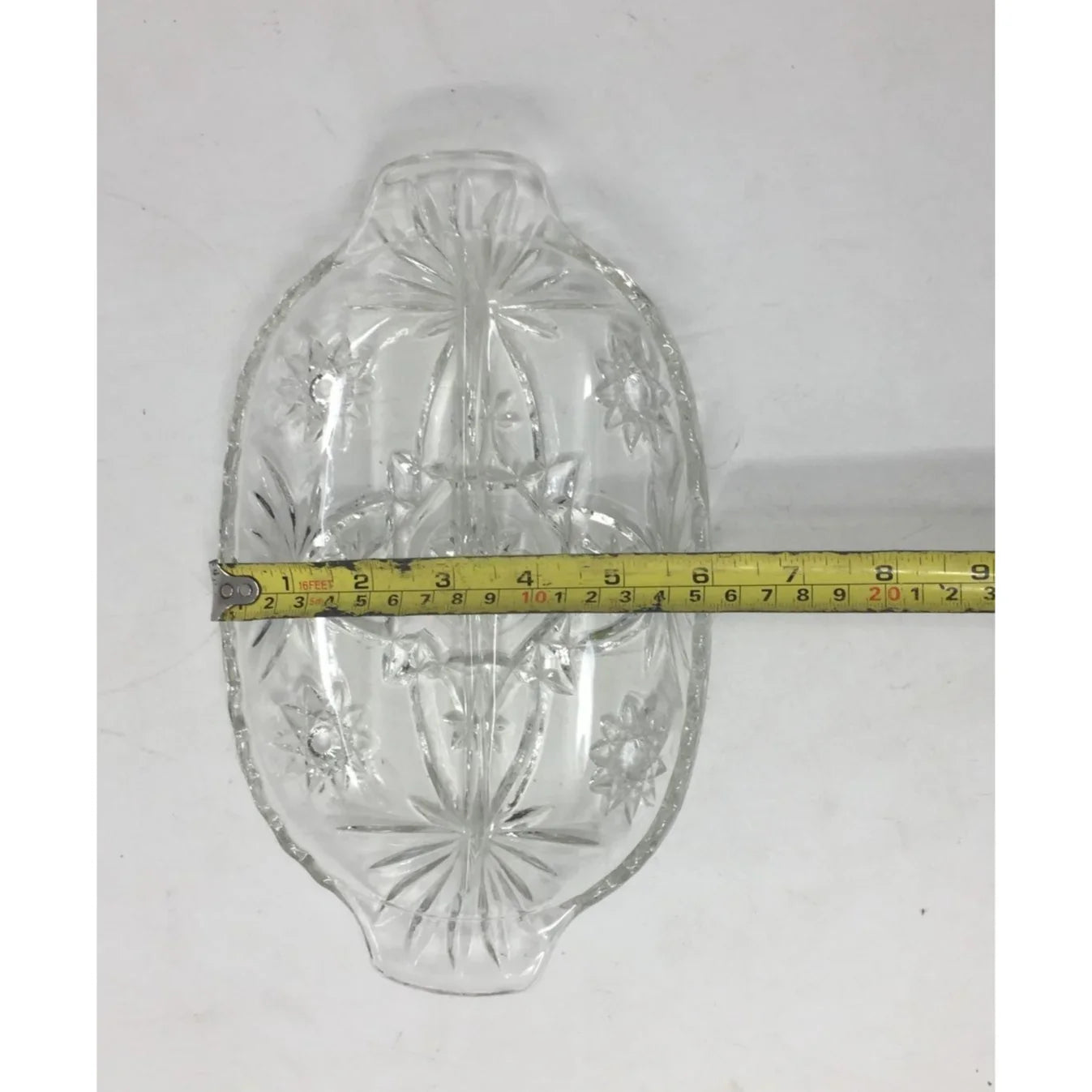 Vintage Anchor Hocking Sectioned Clear Glass Relish Dish - A+ Stuff
