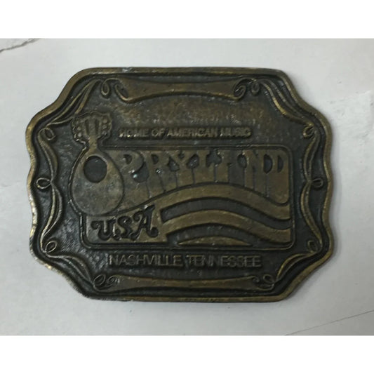 Opryland Home Of American Music Belt Buckle - A+ Stuff