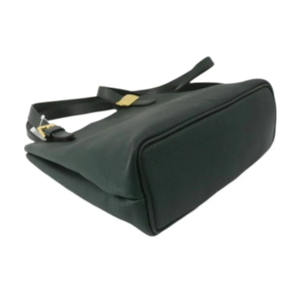Hunter Green Leather Burberry Bag - A+ Stuff