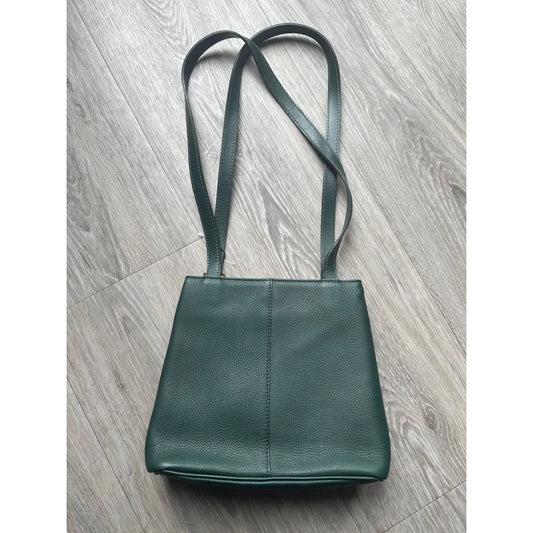 Hunter Green Leather Burberry Bag - A+ Stuff