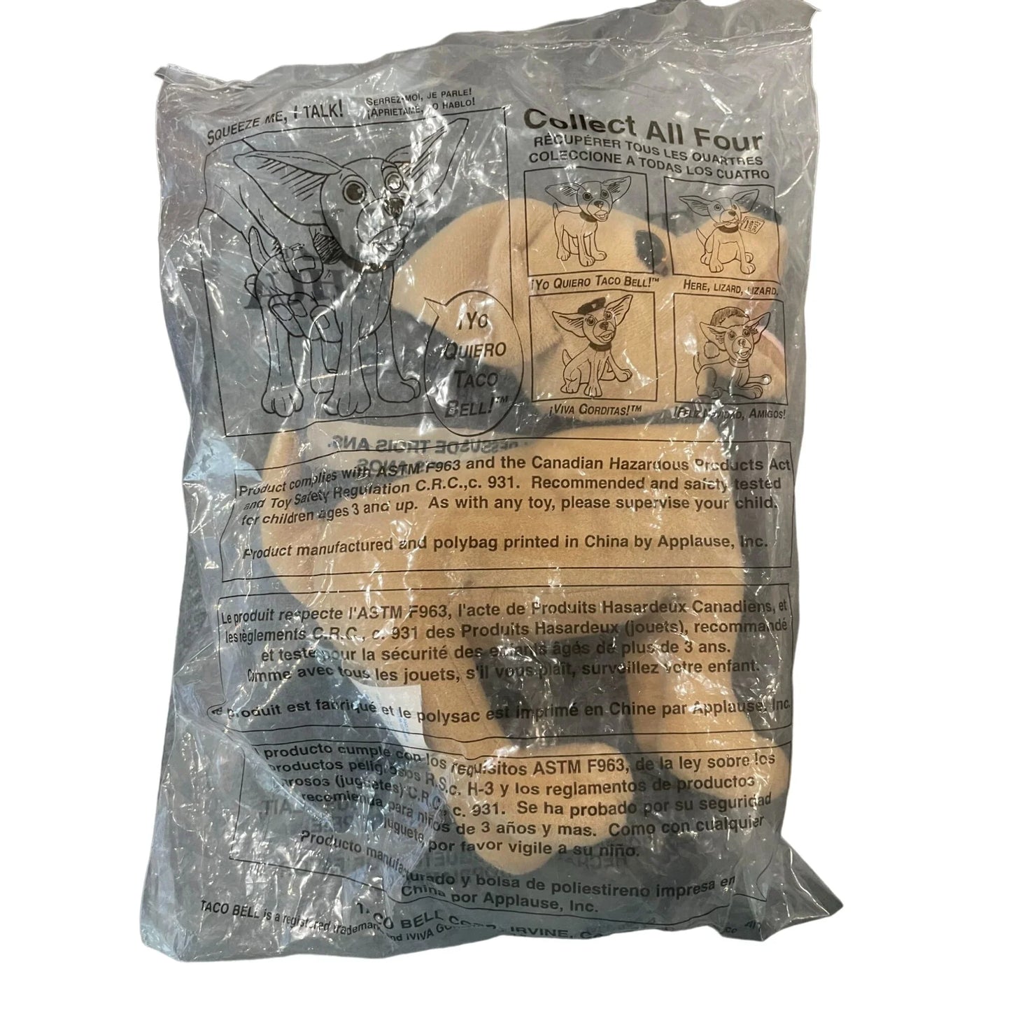 New/Sealed Taco Bell Talking Chihuahua- Does Not Work - A+ Stuff