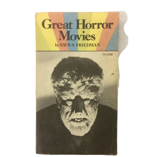 Great Horror Movies book by Favius Friedman - A+ Stuff