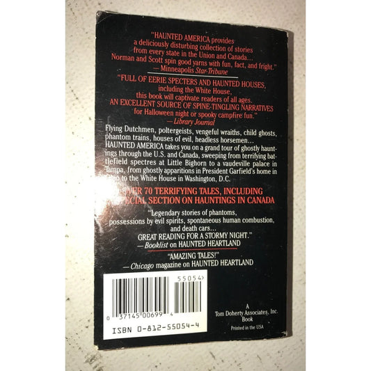 Haunted America Paperback Book by Michael Norman & Beth Scott - A+ Stuff