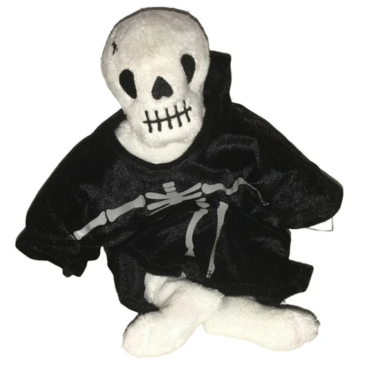 Vintage 2000 Ty Beanie Baby Skeleton Plush Named Creepers - A+ Stuff