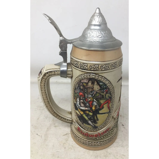 Vintage Budweiser Limited Edition Collectible Handled/Lidded Beer Stein - A+ Stuff