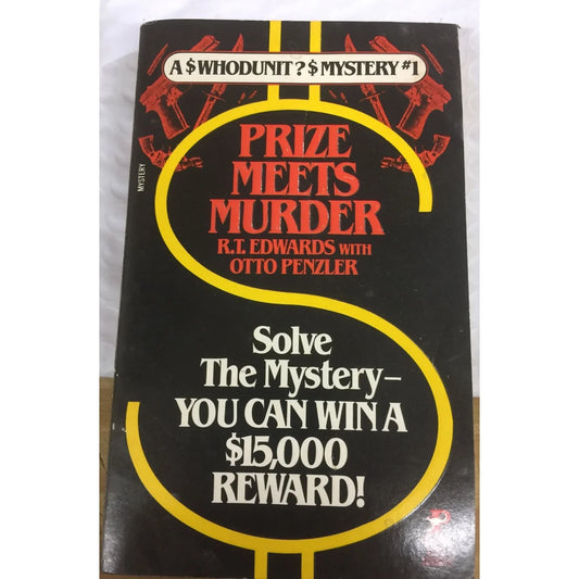 Prize Meets Murder Paperback Book- RT Edwards with Otto Penzler - A+ Stuff
