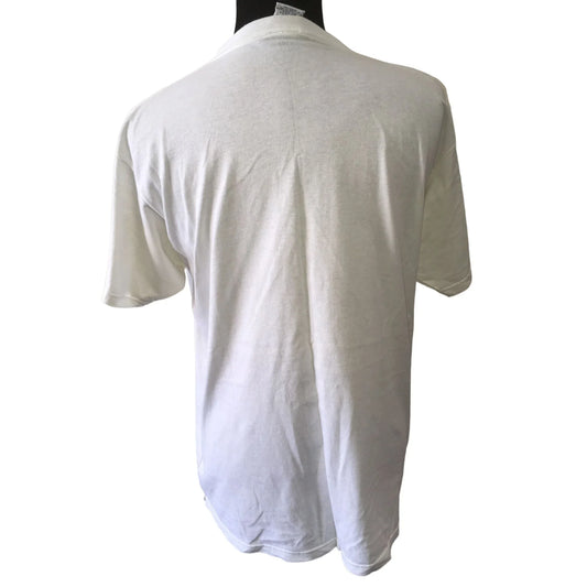 Tommy Hilfiger Mens White, Red, Blue Short Sleeved Tee Shirt Size Medium - A+ Stuff