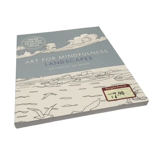 ART FOR MINDFULNESS LANDSCAPES Patterns by Joe Bright Coloring Book - A+ Stuff