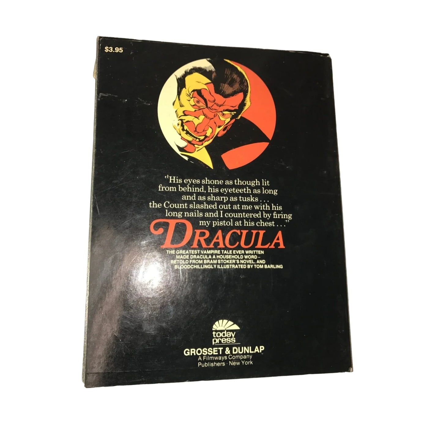 Dracula Horror Classics Library Illustrated by Tom Barling Vintage Hardcover Book - A+ Stuff