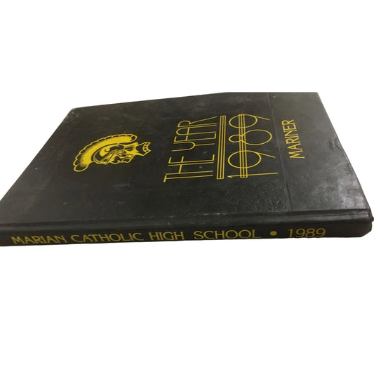 Marian Catholic High School "The Year 1989 Mariner" Vintage Yearbook - A+ Stuff