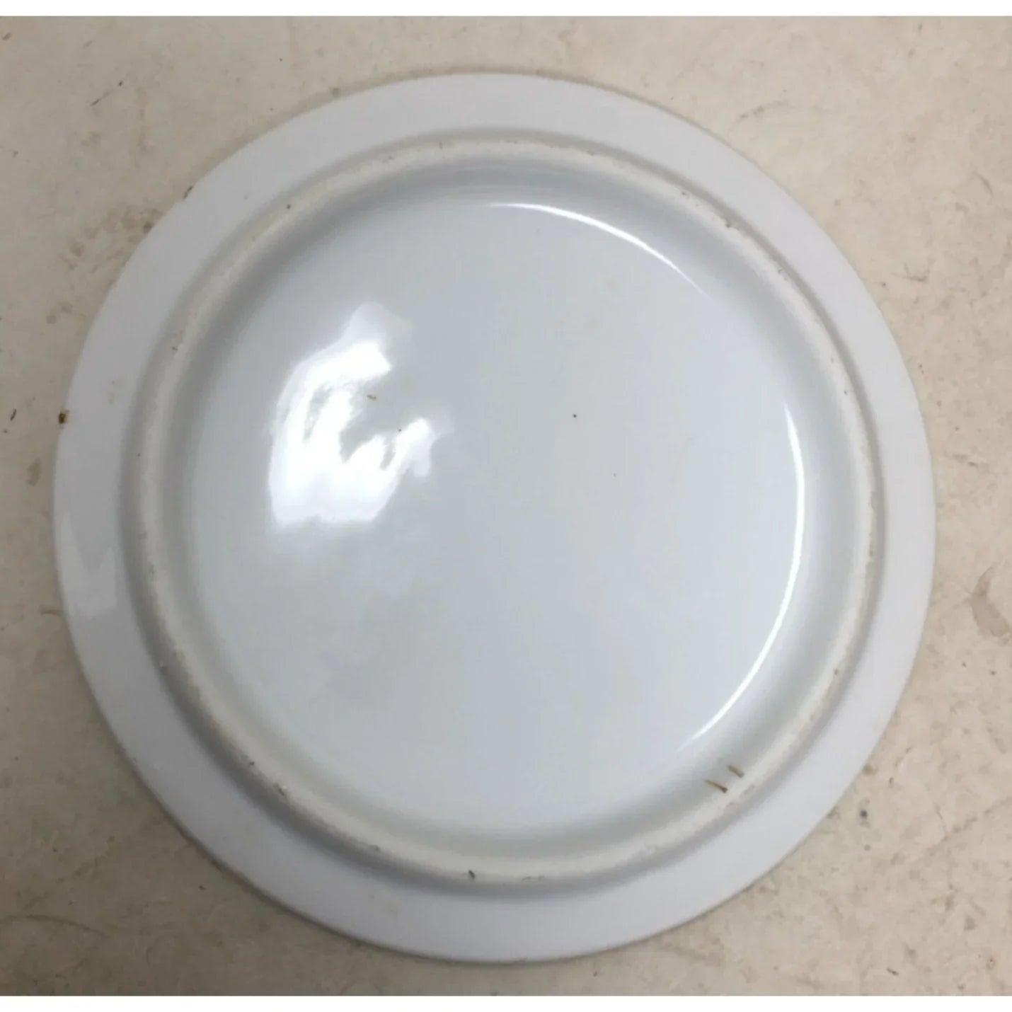 Small Trivet/Plate with Gold Rim and Purple/Pink Flowers on it - A+ Stuff