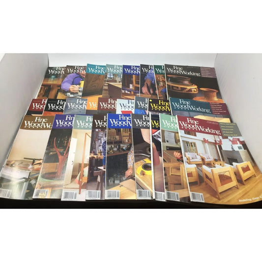 Bundle of 26 ''Fine Woodworking'' Magazines (From Years 1985-1997) - A+ Stuff