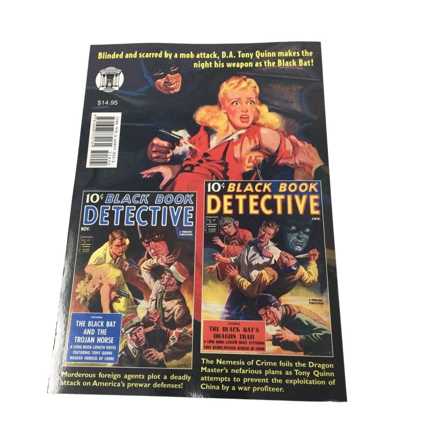 The Black Bat #6 - The Black Bat and the Trojan Horse & Dragon Trail - Classic Pulp - A+ Stuff