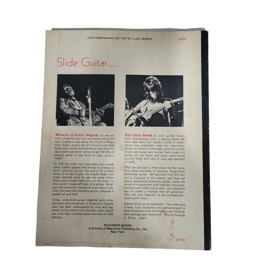 Slide guitar: A Book/Record Guide with Demonstration Record Inside - A+ Stuff