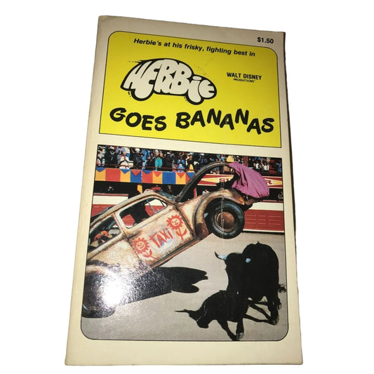Herbie Goes Bananas Vintage Paperback book by Joe Claro/Don Tait - A+ Stuff