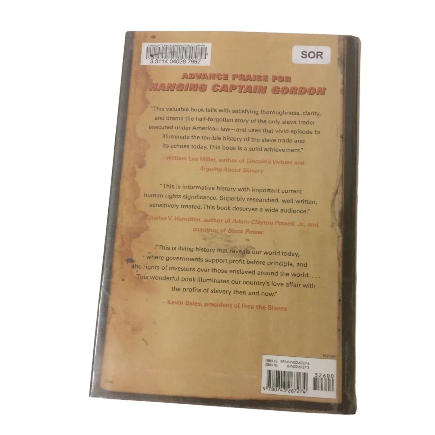 Hanging Captain Gordon: The Life and Trial of an American Slave Trader by Ron Soodalter - A+ Stuff