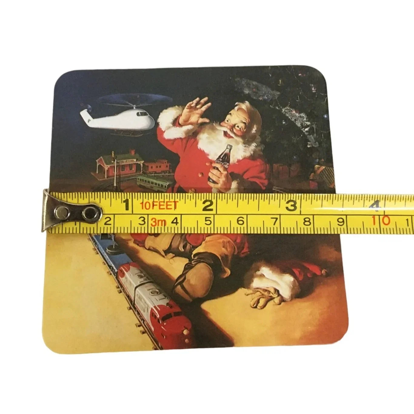 Vintage 1999 Set of 4 Coca Cola Santa Holiday Christmas Coasters - A+ Stuff