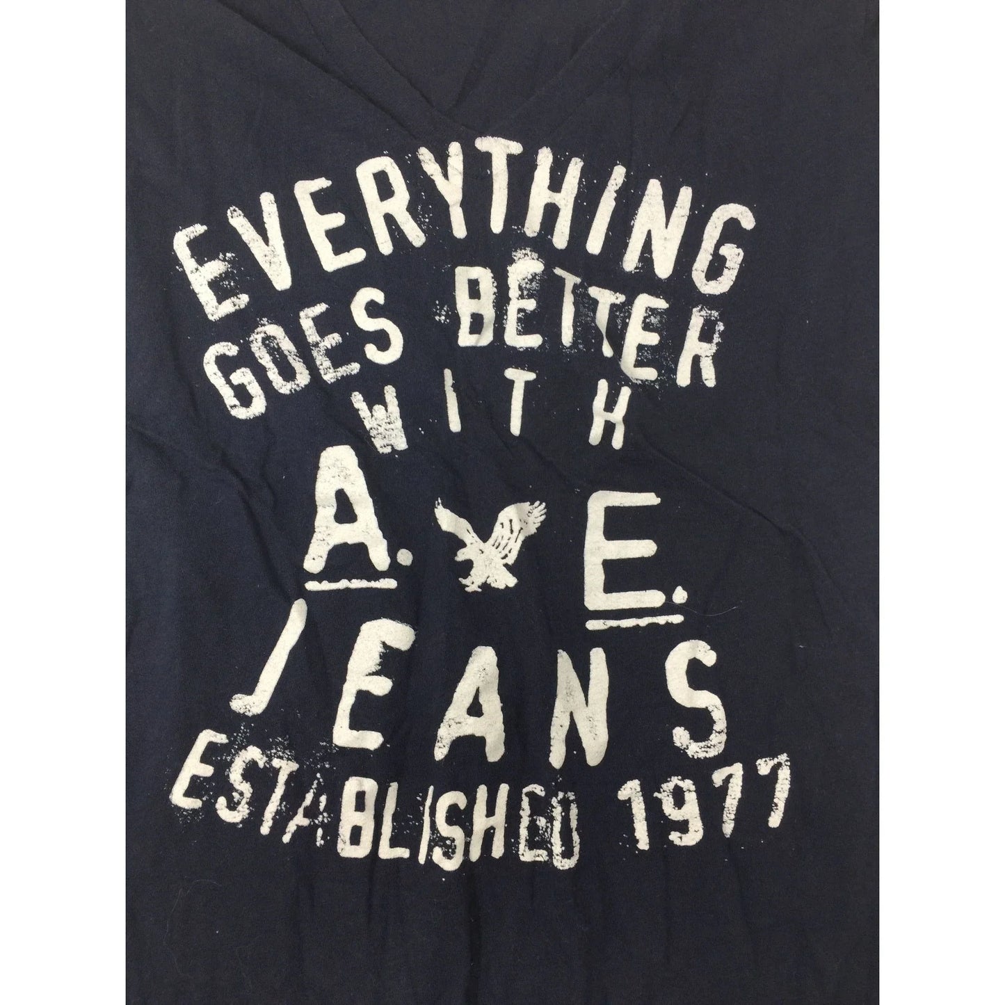 American Eagle Outfitters Size Medium Navy Blue Short Sleeved Tee Shirt American Eagle Outfitters A+ Stuff