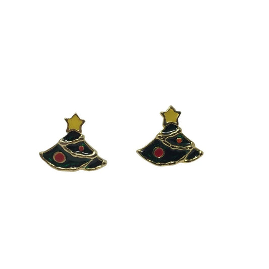 Women's Holiday Christmas Tree Earrings - No backs - A+ Stuff