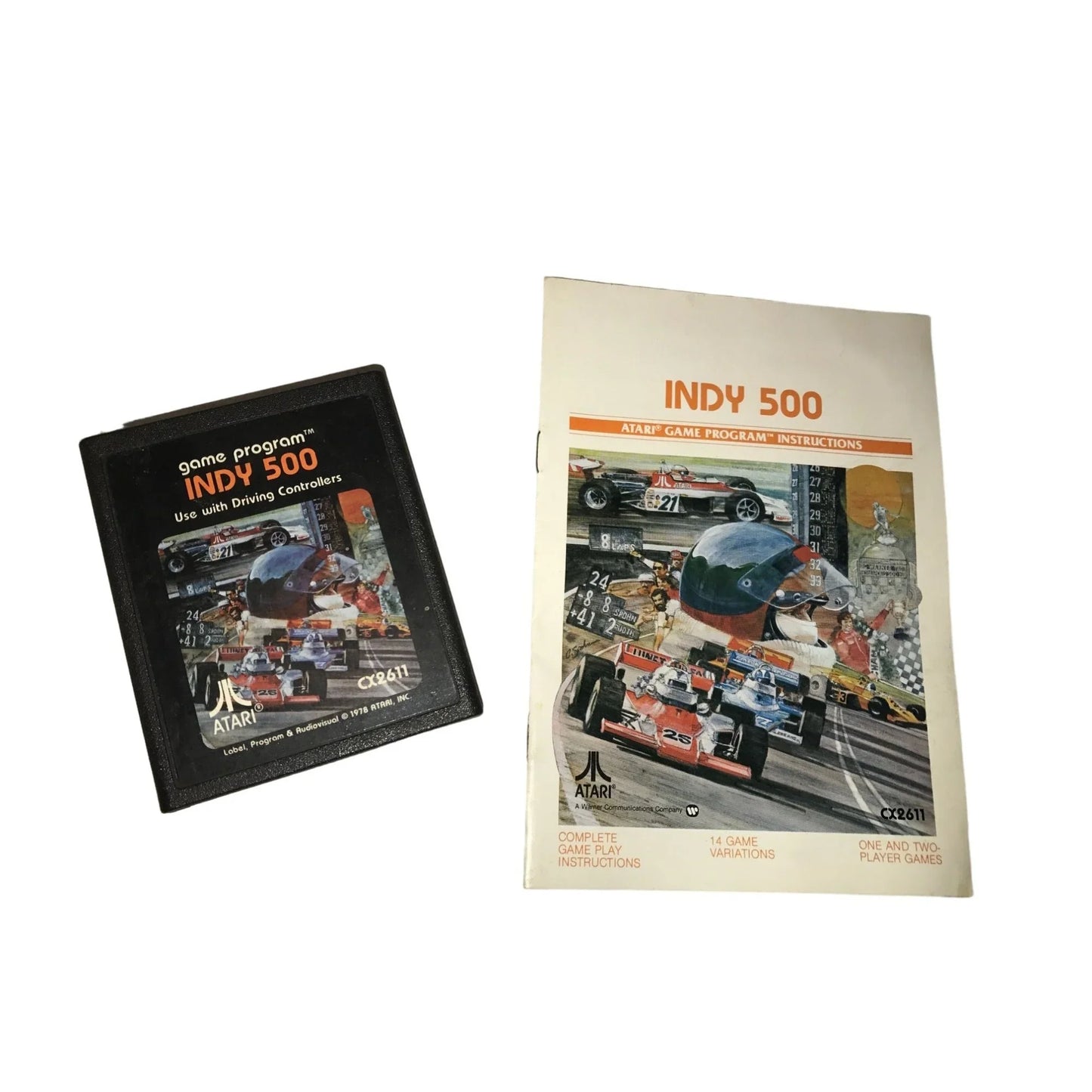 Vintage Atari Games and Manuals- Slot Racers- Raiders of the Lost Arc- Indy 500 - A+ Stuff