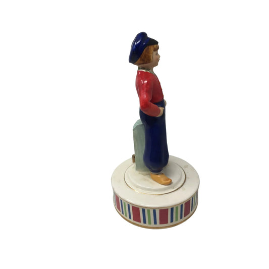 Vintage Schmid Music Box "Tip Toe Thru The Tulips" (Works) - A+ Stuff