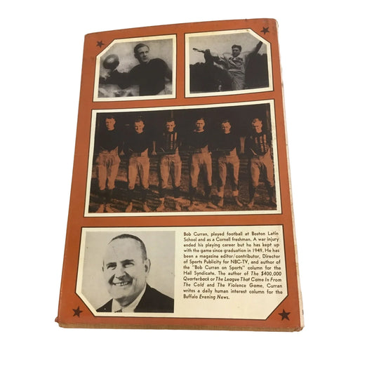 Pro Football's Rag Days Vintage Hardcover Book by Bob Curran - A+ Stuff