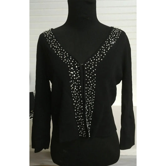 Spenser Evening Women's Size Medium Black Long Sleeved Shirt - A+ Stuff
