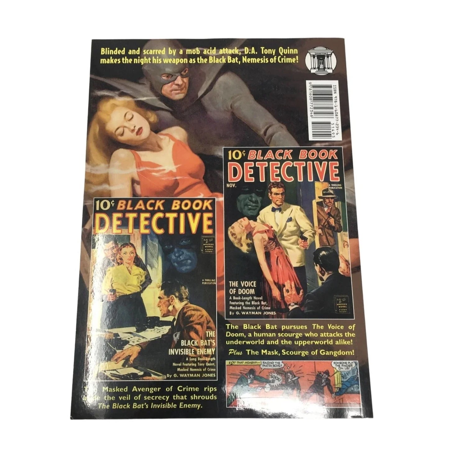 The Black Bat #9 - Black Bat's Invisible Enemy & The Voice of Doom -Classic Pulp - A+ Stuff