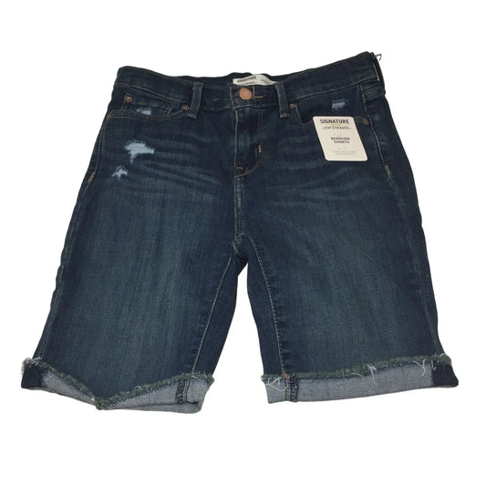 Levi Strauss Girls Blue Bermuda Denim Shorts Size W14 New with Tags - A+ Stuff